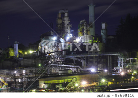 東邦亜鉛工場夜景 群馬県安中市 東邦亜鉛工場夜景 群馬県安中市 93699116