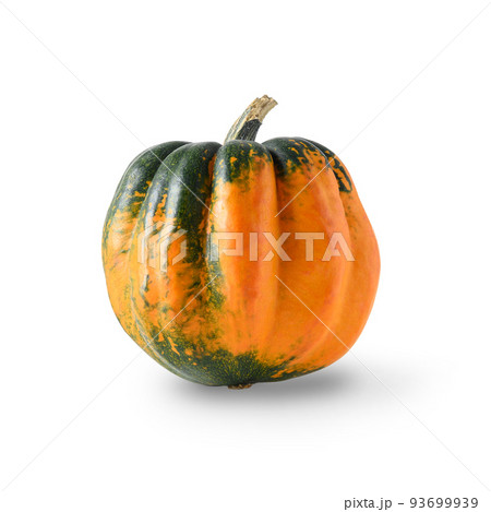 One Halloween Pumpkin isolated on white background. 93699939