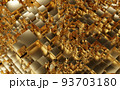 3D gold cubes 93703180