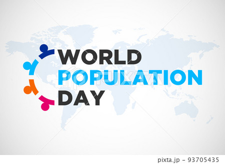 World Population Day July 11. Holiday concept. Background template vector illustration. 93705435