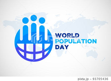 World Population Day July 11. Holiday concept. Background template vector illustration. 93705436