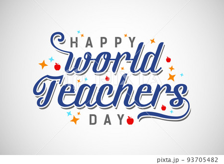 Happy world teachers' day vector illustration for poster, brochure, banner, and greeting card Happy world teachers' day vector illustration for poster, brochure, banner, and greeting card 93705482