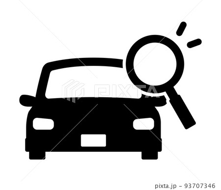 車とルーペ 93707346