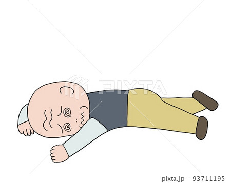 倒れてる老人 倒れてる老人 93711195