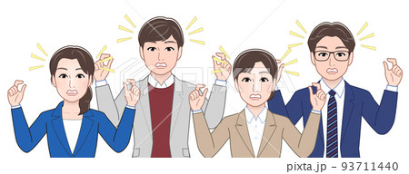 ビジネスシーン4人バージョン 93711440