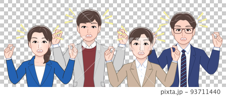 ビジネスシーン4人バージョン 93711440