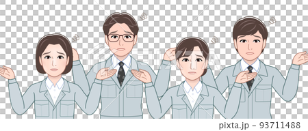 ビジネスシーン4人バージョン ビジネスシーン4人バージョン 93711488