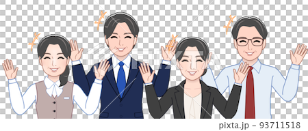 ビジネスシーン4人バージョン ビジネスシーン4人バージョン 93711518
