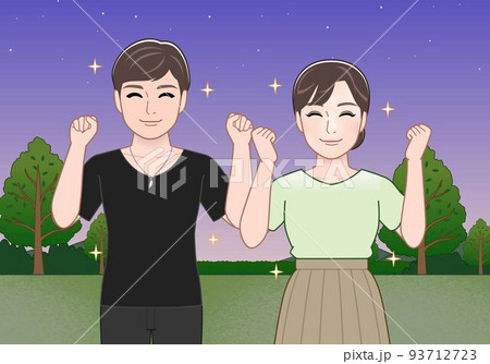 夏の夜に男女 93712723