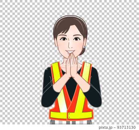 woman in safety vest 93713130