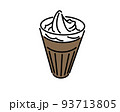 ソフトクリームが乗ったココアフロート 93713805