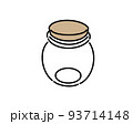 コルクで蓋をされた丸い形の瓶 93714148