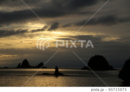大田子海岸の夕陽 大田子海岸の夕陽 93715073