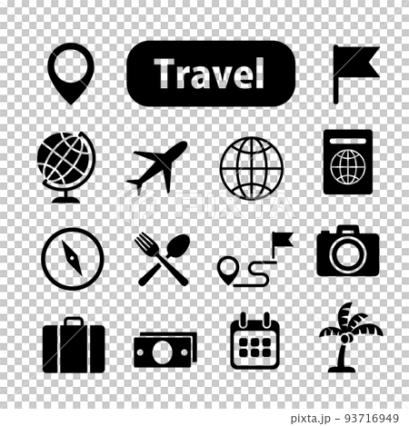Travel icon set - Stock Illustration [93716949] - PIXTA