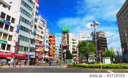 JR中央線高円寺駅前界隈の風景 JR中央線高円寺駅前界隈の風景 93718503