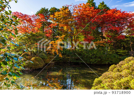 世界遺産「日光の社寺」構成資産 日光山輪王寺 紅葉の逍遥園 世界遺産「日光の社寺」構成資産 日光山輪王寺 紅葉の逍遥園 93718900