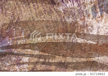 Abstract art background dark brown and beige colors. Watercolor painting with umber gradient. 93719662