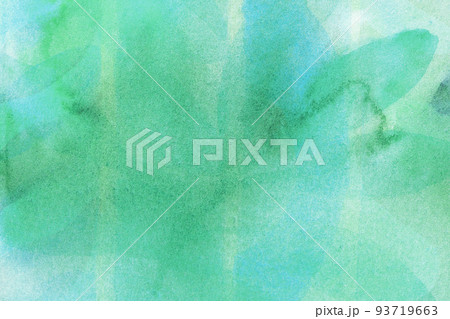 Abstract art background light green and cyan colors. Watercolor painting with soft turquoise gradient. 93719663