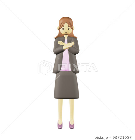 バツを作る人　3D 93721057