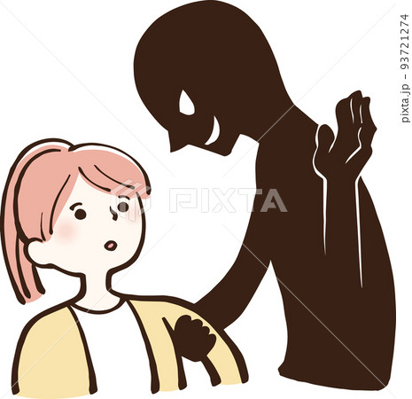 女の子を誘拐しようとする不審者 イラスト 女の子を誘拐しようとする不審者 イラスト 93721274