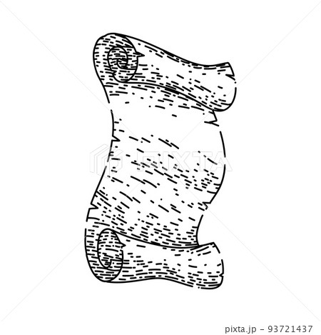 old paper sketch hand drawn vector 93721437