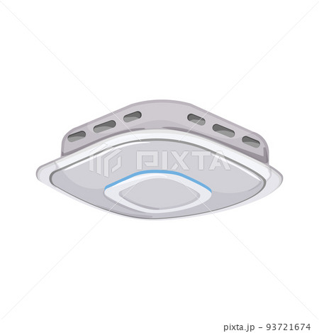 alarm smoke detector cartoon vector illustration 93721674