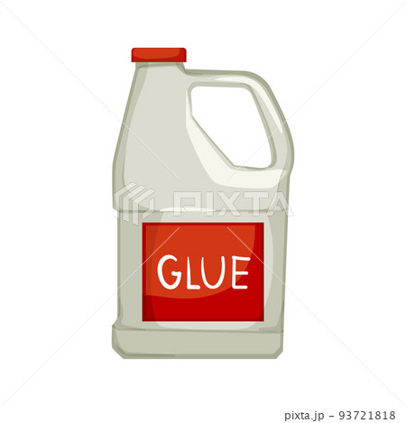 office glue bottle cartoon vector illustration 93721818