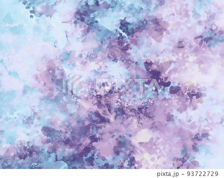 幻想的な水色の水彩テクスチャ背景 93722729