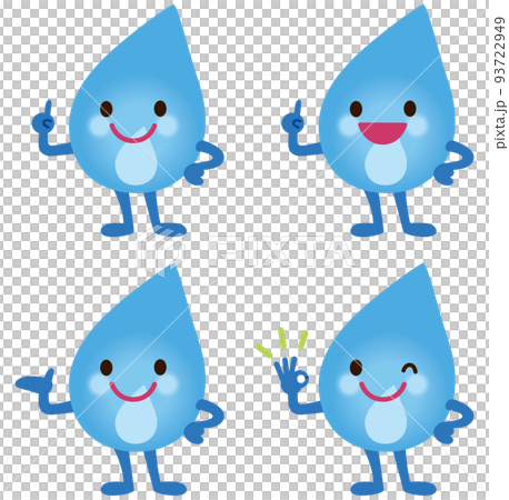 ガス火のキャラクター　エネルギー　ガスコンロ 93722949