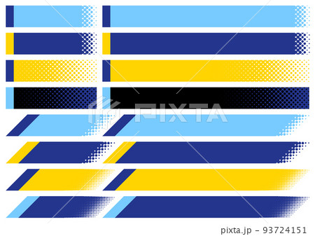 ドットグラデーションの見出しフレームセット ドットグラデーションの見出しフレームセット 93724151