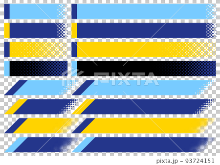 ドットグラデーションの見出しフレームセット ドットグラデーションの見出しフレームセット 93724151