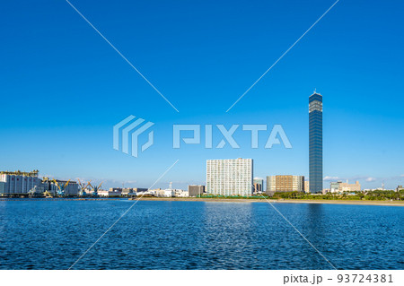 千葉ポートタワー　青空 93724381