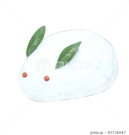 雪うさぎのイラスト 雪うさぎのイラスト 93726087