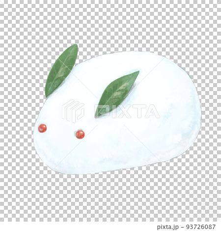 雪うさぎのイラスト 雪うさぎのイラスト 93726087