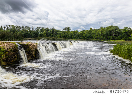 Venta waterfall or Ventas Rumba in Kuldiga, Latvia 93730476