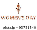 Vector text March 8, International Womens Day. 93731340