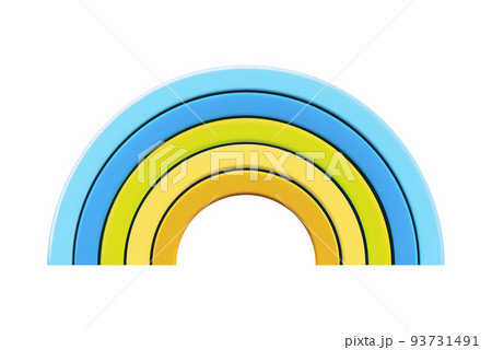 Vector 3d rainbow. 93731491
