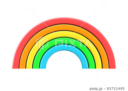 Vector 3d rainbow. 93731495