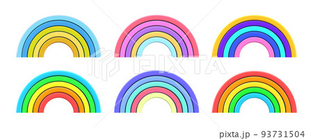 Vector 3d rainbow. 93731504