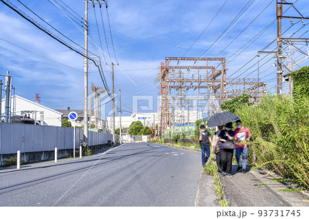 川崎の都市風景　武蔵白石駅 93731745