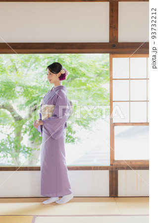 紫色の色無地 着物 紫色の色無地 着物 93732212