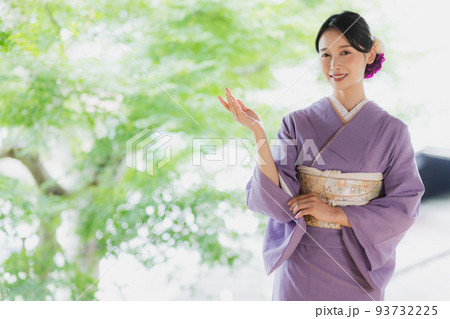 紫色の色無地 着物 紫色の色無地 着物 93732225