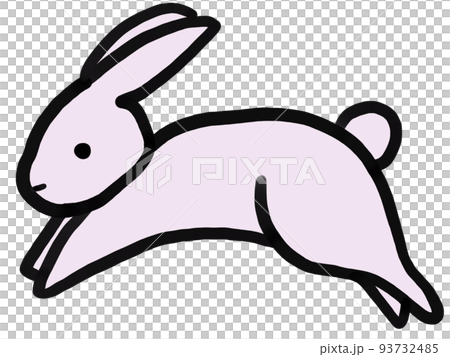 Jumping rabbit (pink, 2 colors) 93732485