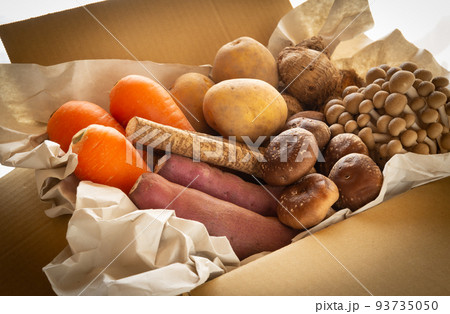 秋野菜と果物　契約農家　宅配　産地直送　旬　秋の味覚 93735050