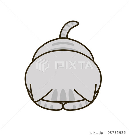 土下座をするサバトラ猫 土下座をするサバトラ猫 93735926