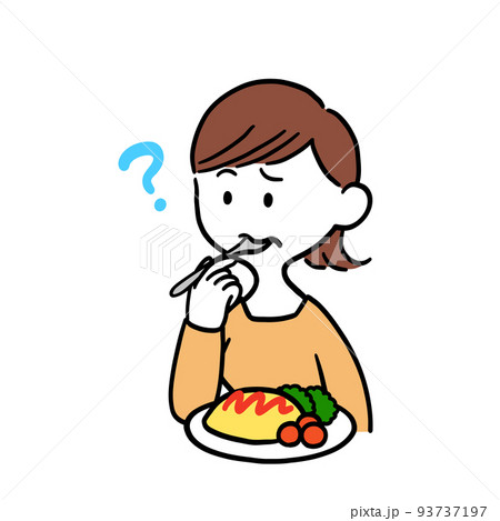 味がわからなくなってしまった女性 味がわからなくなってしまった女性 93737197
