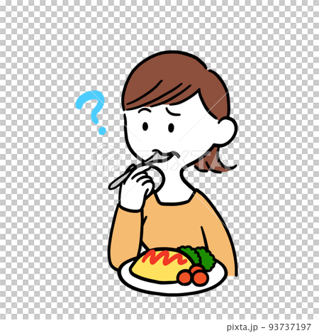 味がわからなくなってしまった女性 味がわからなくなってしまった女性 93737197