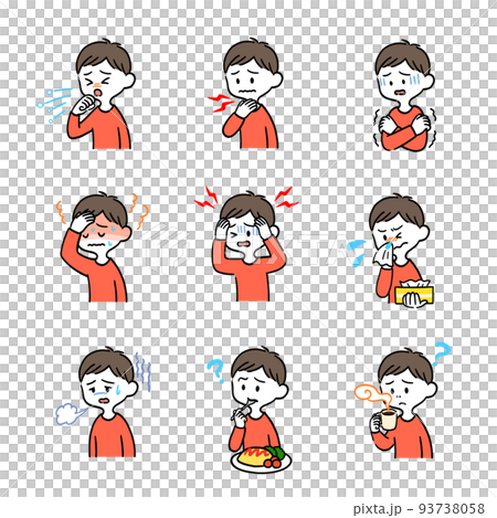Boy's cold symptom set 93738058