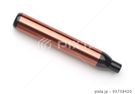 Top view of bronze color disposable e-cigarette Top view of bronze color disposable e-cigarette 93738420