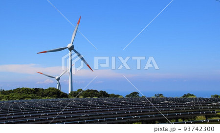 長島夢追い元気発電所　ソーラーと風力のハイブリッド発電　（エネルギーの安全保障関連） 93742300